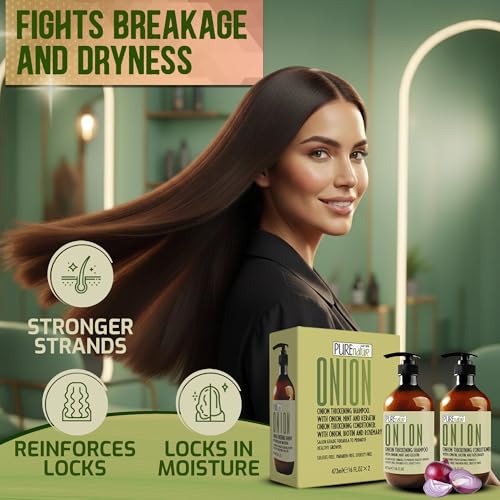Onion Shampoo & Conditioner Set - Volume Boost for Thin Hair