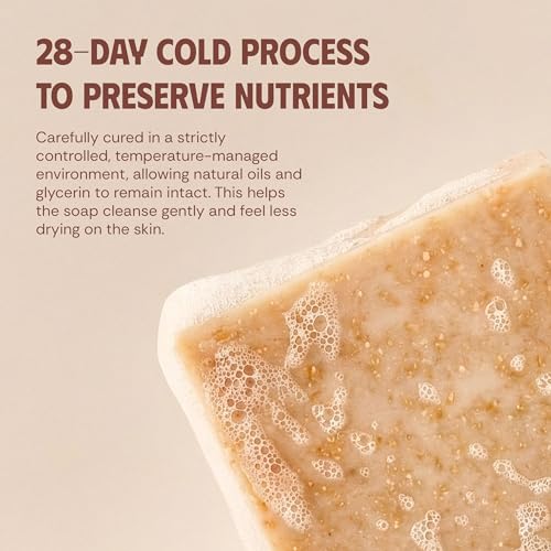 Coconut Shreds Soap Bar (Pack of 5) ? Exfoliating & Moisturizing 2-in-1 Body Soap, Cold Process Handmade Bar with Coconut Milk & Oil, Gentle Daily Cleanser
