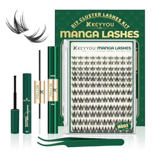 Manga Lash Clusters Kit 8-18mm with Glue & Remover