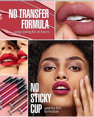 Long Lasting Red Lipstick for Women - Matte, Waterproof & Hydrating