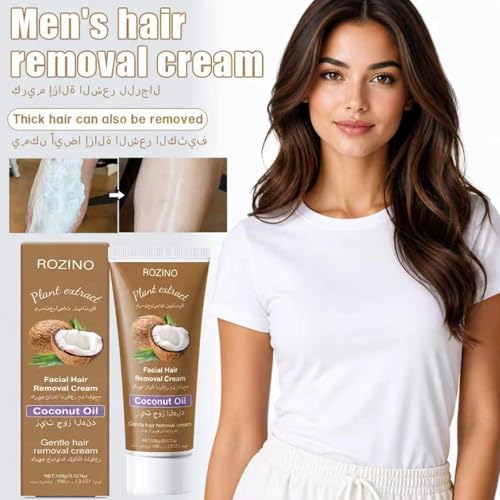 xiaoks 1Pack Gentle Coconut Hair Removal Cream for Women, Sensitive Skin