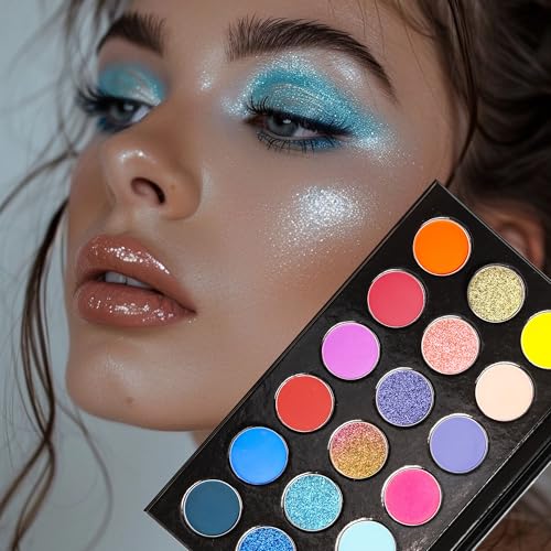 18 Color Eyeshadow Palette - Matte & Duochrome Shades