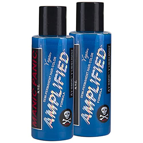 MANIC PANIC Atomic Turquoise Semi-Permanent Hair Dye 2PK