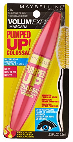 Maybelline Volum' Express Colossal Waterproof Mascara, Black