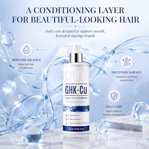 GHK-Cu Copper Peptide Hair Conditioner for Damaged Hair - Strength & Repair