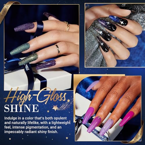 AZUREBEAUTY 20 Colors Dip Powder Nail Starter Kit with Liquids & Tools
