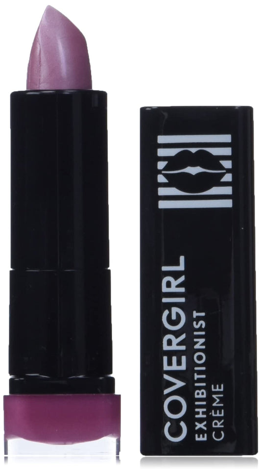 COVERGIRL Exhibitionist Lipstick Cream, Verve Violet 370, Lipstick Tube 0.123 OZ (3.5 g)