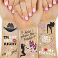 xo, Fetti Pride Bride Temporary Tattoos - 52 Glitter Styles