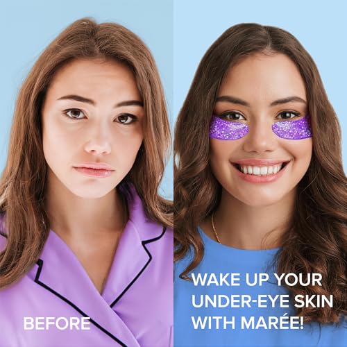 MAREE Eye Gels & Acne ¬³learing Devices Bundle - Under Eye Gels for Puffy Eyes and Dark Circles, Hydrocolloid Acne Therapy Device - Marine Collagen & Hyaluronic Acid, Green Algae Extract & Tea Tree Oil