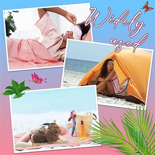 Irenare Self Tan Sleep Sack Breathable Self Tanning Sheets Self Tanning Bed Sheet Protector Self Tan Sleep Bag Travel and Camping Sheet Sleeping Bag Liner for Outdoor Travel Hiking(Pink)