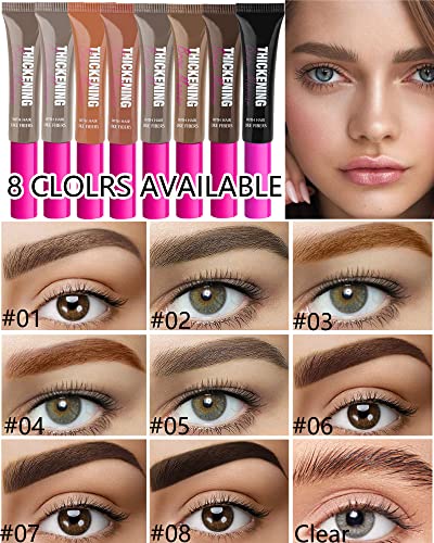 Brow Gel Kit - Thickening Eyebrow Mascara & Clear Setting Glue