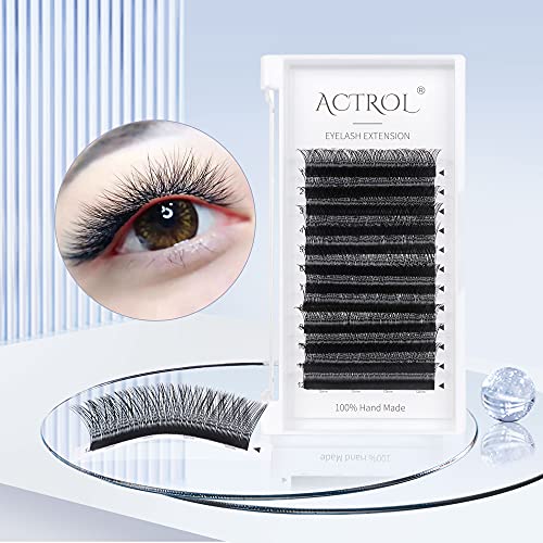 ACTROL YY Eyelashes Extension Lashes Black C Curl 0.07mm 8-12mm Mix Lash Volume Extension Easy Fans Y Shaped Premade Soft Eyelashes Supply