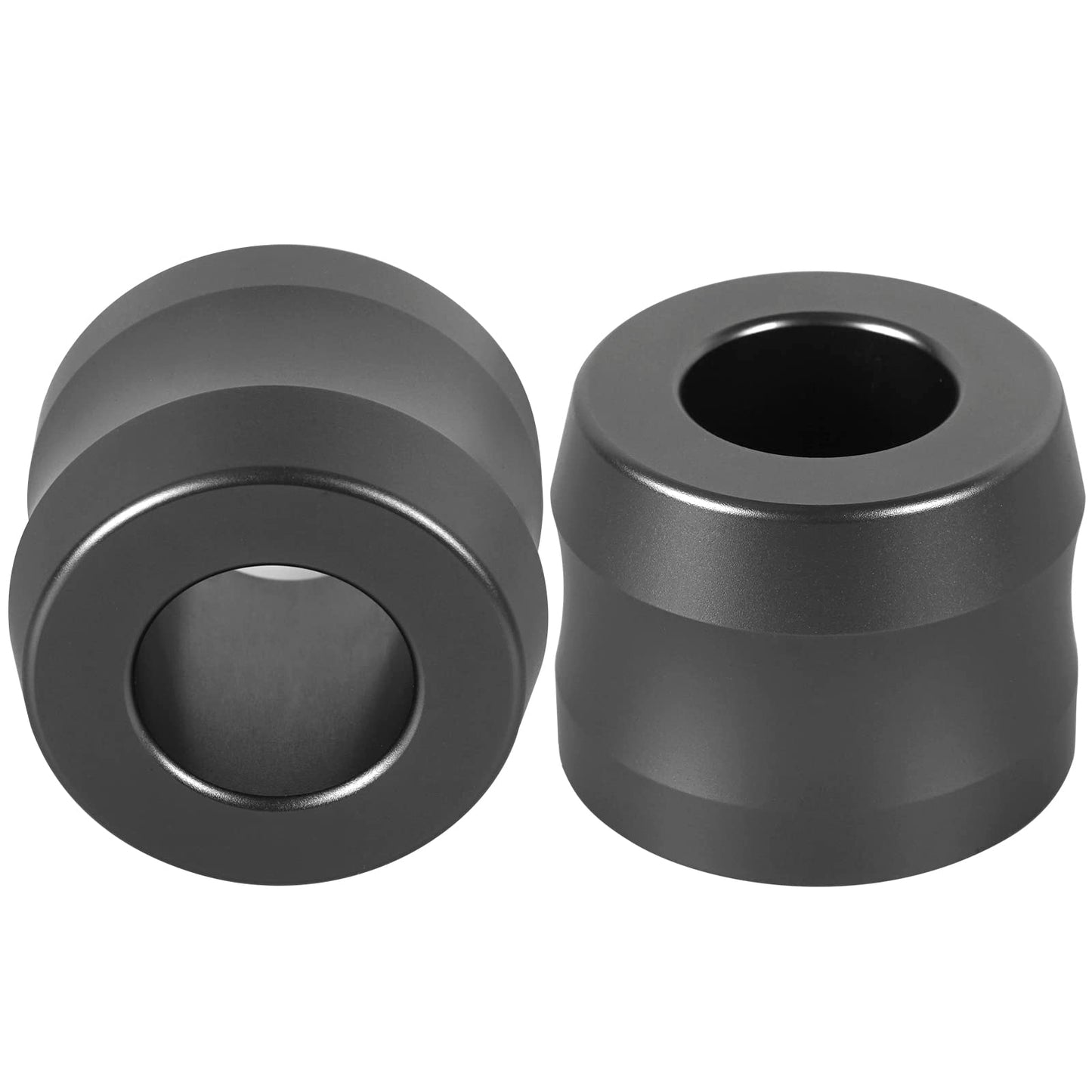 Linkidea 2 Pack Aluminum Alloy Razor Stand, Opening Dia 0.86" (22mm) Men's Shaving Stand for Bathroom Countertops, Compatible with Fusion 5 Power, ProGlide Shield Power (Grey)