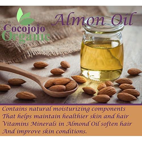 Dr Joe Lab Almond Oil 16 oz Pure Natural Sweet Almond Oil Cold Pressed Unrefined Extra Virgin - for Hair Skin Body Nail and Beard Carrier Oil for Essential Oils - Moisturizing & Nourishing