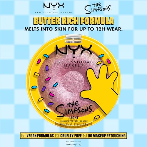NYX Homer Simpson Donut Highlighter - Rose Gold Shimmer
