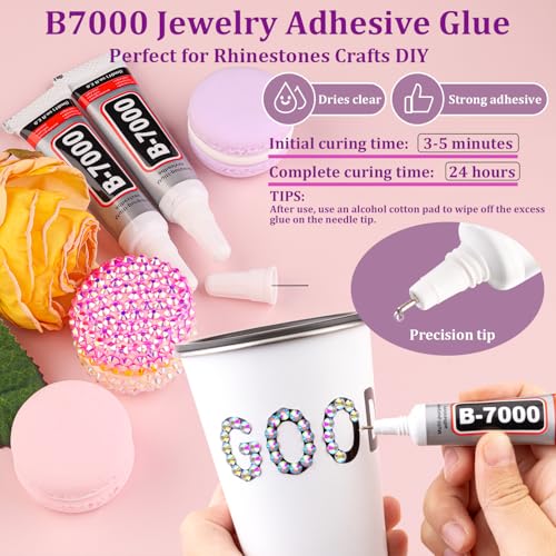 TINKRSTUFF 30,000 Pcs AB Rhinestones Bedazzling Kit with Jewelry Glue for Crafts & Nail Art