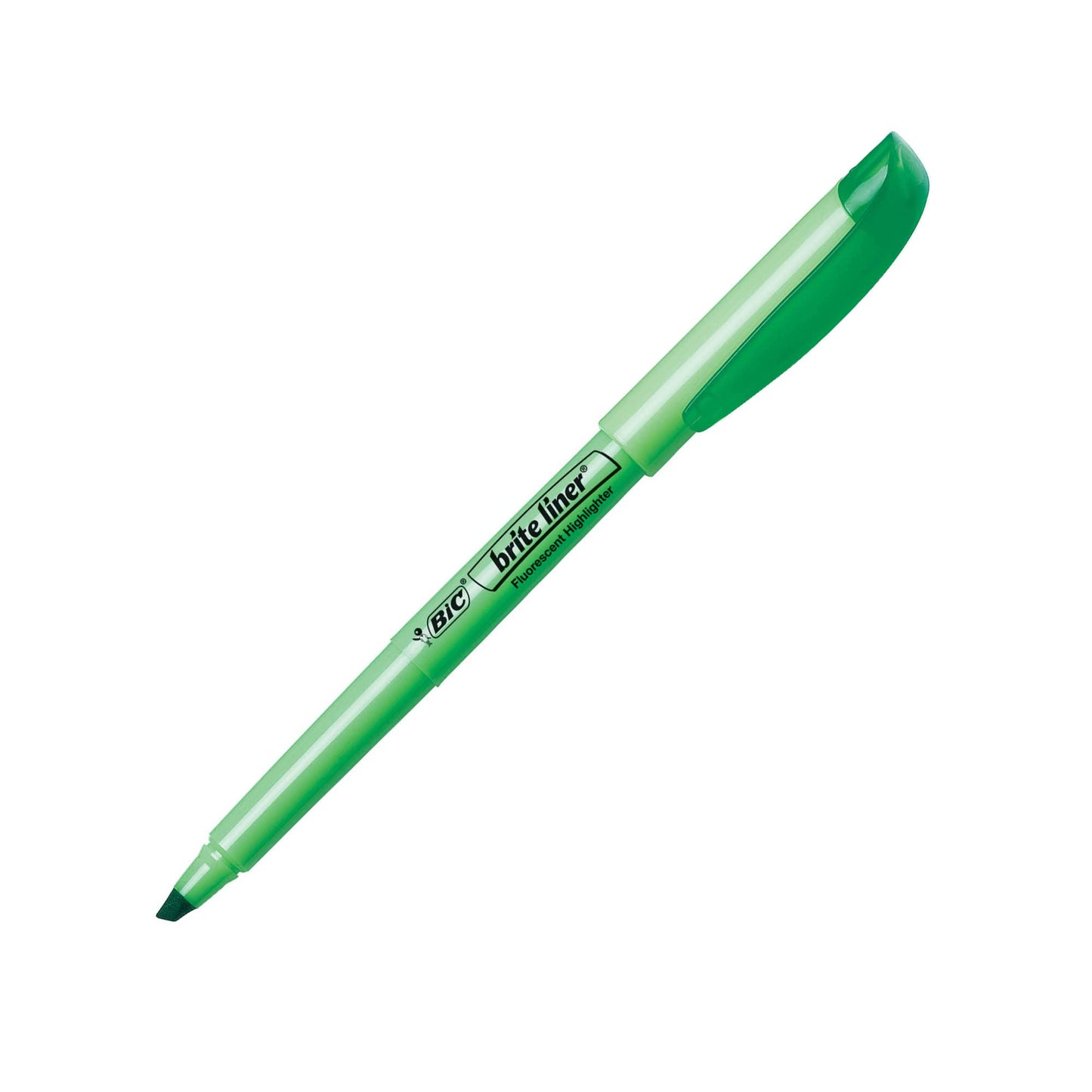 BIC Brite Liner Highlighter, Chisel Tip, Green, 12-Count (BL11-GREEN)