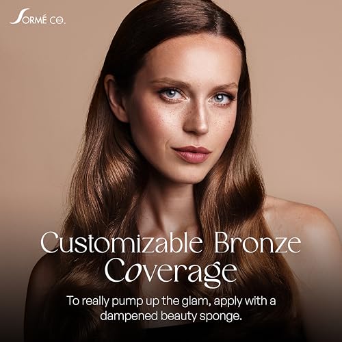 Sorme Cosmetics Baked Bronzer in Warmth (0.2oz)| With Skin-Revitalizing Vitamin E and Botanical Extracts | Versatile Wet/Dry Powder Bronzer with Shimmer Finish | For Dewy and Sun-Kissed Skin