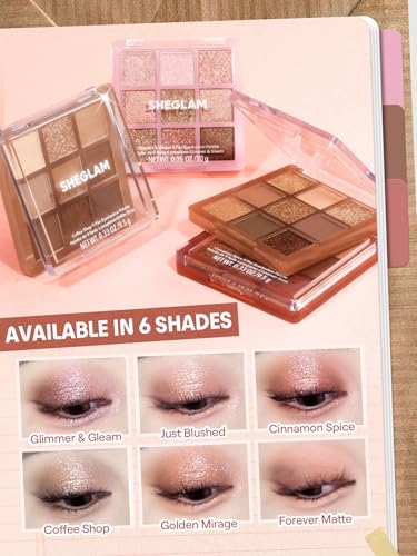 SHEGLAM 9-Color Eyeshadow Palette - Matte & Shimmer