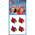 NCAA Louisville Cardinals Temporary Tattoos 4pk