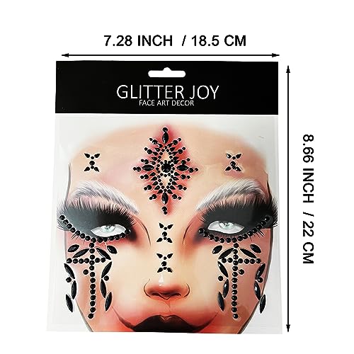 Day of the Dead Face Jewels Stickers - 2-Pack Skull Gems