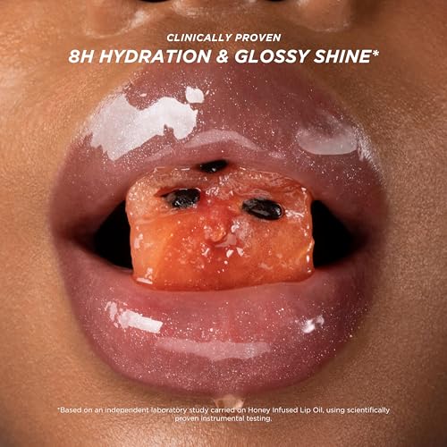 Gisou Honey Infused Lip Oil Watermelon Sugar 0.27 Fl Oz Natural Nourishing Gloss
