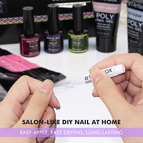 BTArtbox Strong Nail Glue for Press-On Nails, 8 Pack, 0.07 oz Each