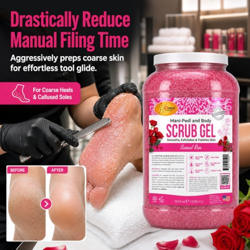 SPA REDI Professional Foot Scrub Gel - 128oz Gallon