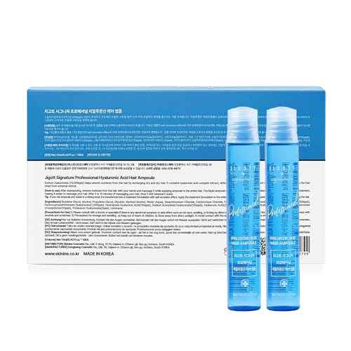 Jigott - Signature Professional Hyaluronic Hair Ampoule, K-Beauty Hair Treatment, 13ml/0.43FL.OZ *10 EACH