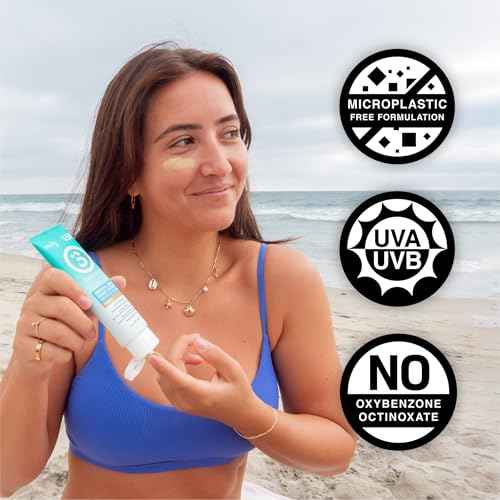 Surface Mineral Sunscreen Lotion SPF 50, Lightweight Non-Nano Zinc Oxide Formula, Reef Friendly, Broad Spectrum UVA UVB Protection, Water Resistant Sun Care for 80 Minutes Outdoor Use, Tinted, 3oz