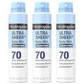 Neutrogena Ultra Sheer Dry Touch Sunscreen Spray SPF 70, 3 Pack