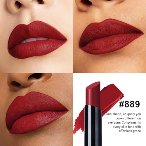 Cranberry Red Velvet Matte Lipstick | Waterproof Long-Lasting