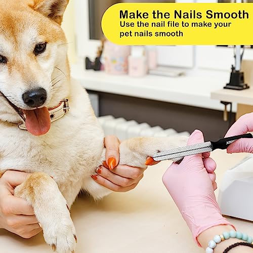 Candure Dog Nail Clippers for Pet Grooming - Professional Cat Nail Trimmers Suitable for Small to Medium Breeds with a Safety Guard & Nail File