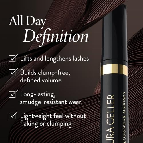 Laura Geller Kajal Longwear Mascara – Black, Volumizing & Lengthening