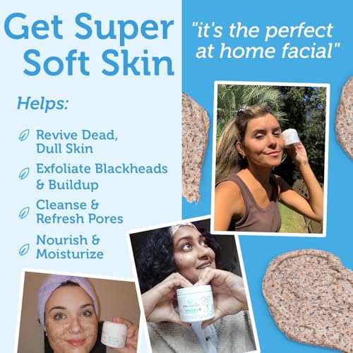 Manuka Honey Exfoliating Face Scrub ? Gentle Microdermabrasion Face Exfoliator to Help Smooth, Soften & Balance with Moisturizing Organic Superfoods 2oz