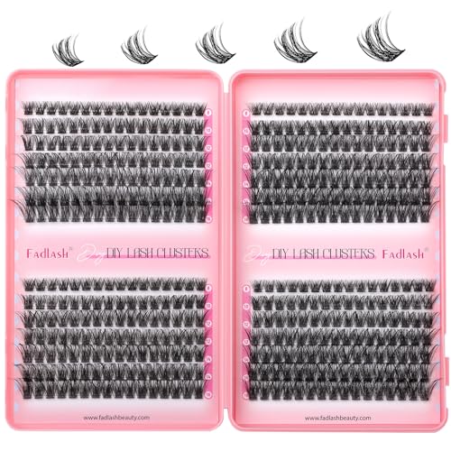 FADLASH D-Curl Eyelash Clusters 371PC Wispy Lash Extensions