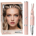 Heated Eyelash Curler & Eyebrow Trimmer 2-in-1 USB Rechargeable