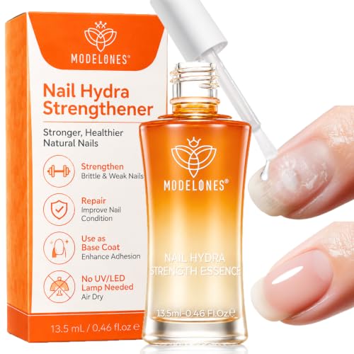 Modelones Clear Nail Strengthener & Growth Water-Based Hardener - 13.5ml