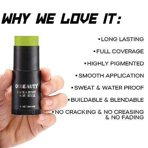 CCbeauty Ogre Green Face Paint Stick - SFX Makeup Kit