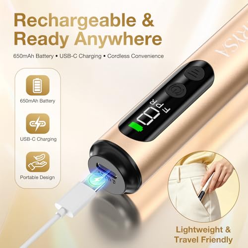 Professional Cordless Electric Nail Drill Kit with LED Display