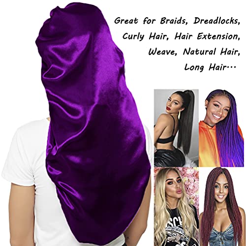 Silk Satin Bonnet for Women - 2 Pack Sleep Cap