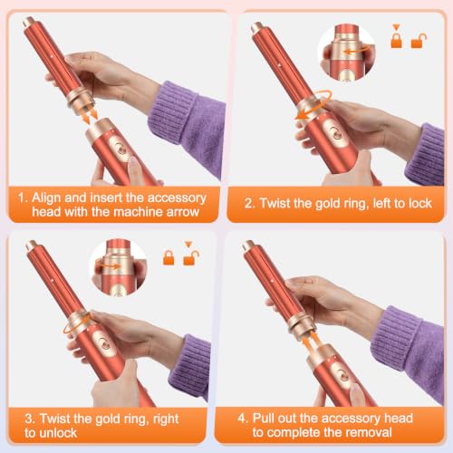 5-in-1 Hot Air Brush Set - Hair Dryer, Curler & Volumizer