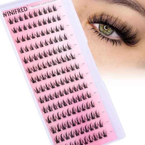 Bottom Lashes Clusters 5-7mm DIY Eyelash Extension Spiky Lower Individual Lashes Wispy Bottom Lash Clusters Natural Look (140pcs)