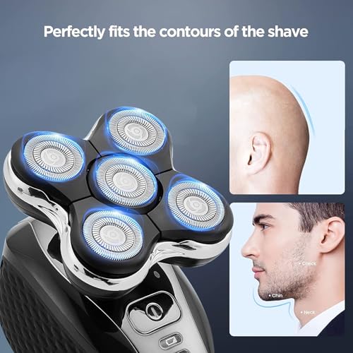 3Pack Shaver Replacement Head Compatible with Remington Balder Pro Head Shaver ModelSPR-XR7000,with 2 Sweeping Brush