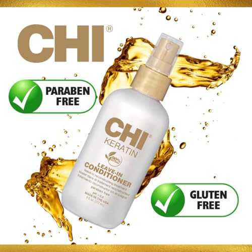 CHI Keratin Leave-in Conditioner, White, 12 Oz, Pack of 2