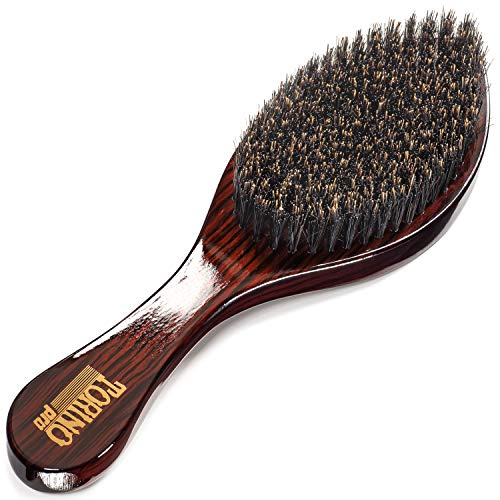Torino Pro Medium Curve Wave Brush By Brush King - #1710 - Firmest medium out of all mediums - 360 Curved Medium - Great for Wolfing and connections - For 360 Waves