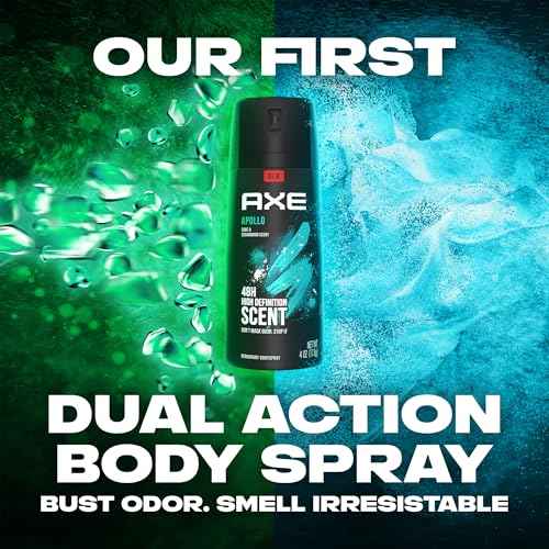 AXE Men Travel Deodorant, Aluminum-Free, Bodyspray, Apollo 32-Pack ? 48H Anti-Sweat Protection, TSA-Approved Body Spray, 1 Oz Ea