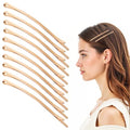 Gold Jumbo Bobby Pins for Thick & Long Hair - Reusable Non-Slip Hair Clips, 3.34 Inch, 50 Pack