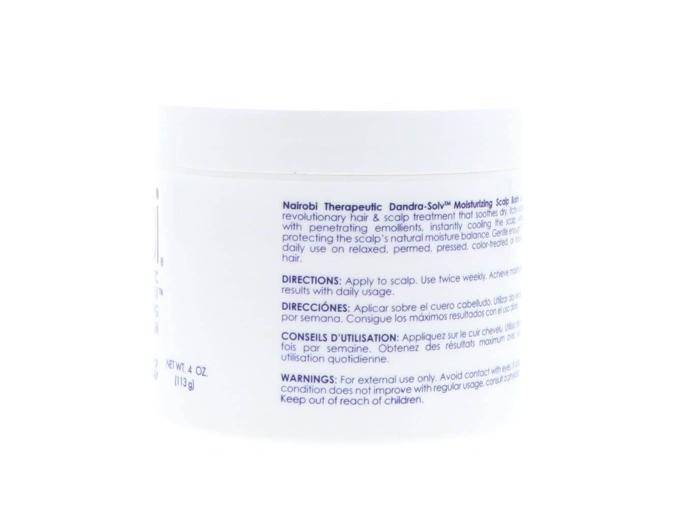 Nairobi Therapeutic Dandra-Solve Moisturizing Scalp Balm Unisex, 4 Ounce