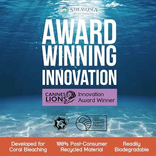 Stream2Sea Coral Care - Reef Safe Sunscreen SPF 30 Travel Size - First Reef-Approved Natural Mineral Sun block Boosts Coral Growth Water resistant- Non-Toxic, Biodegradable, Eco-Friendly - 3 Pack